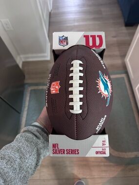 Miami Dolphins NFL Silver Series Composite Football